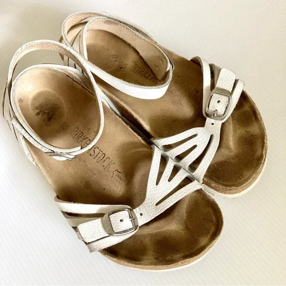 Birkenstock Shoes Birkenstock Bali Leather Ankle Strap Sandals Womens Size 35 White Poshmark